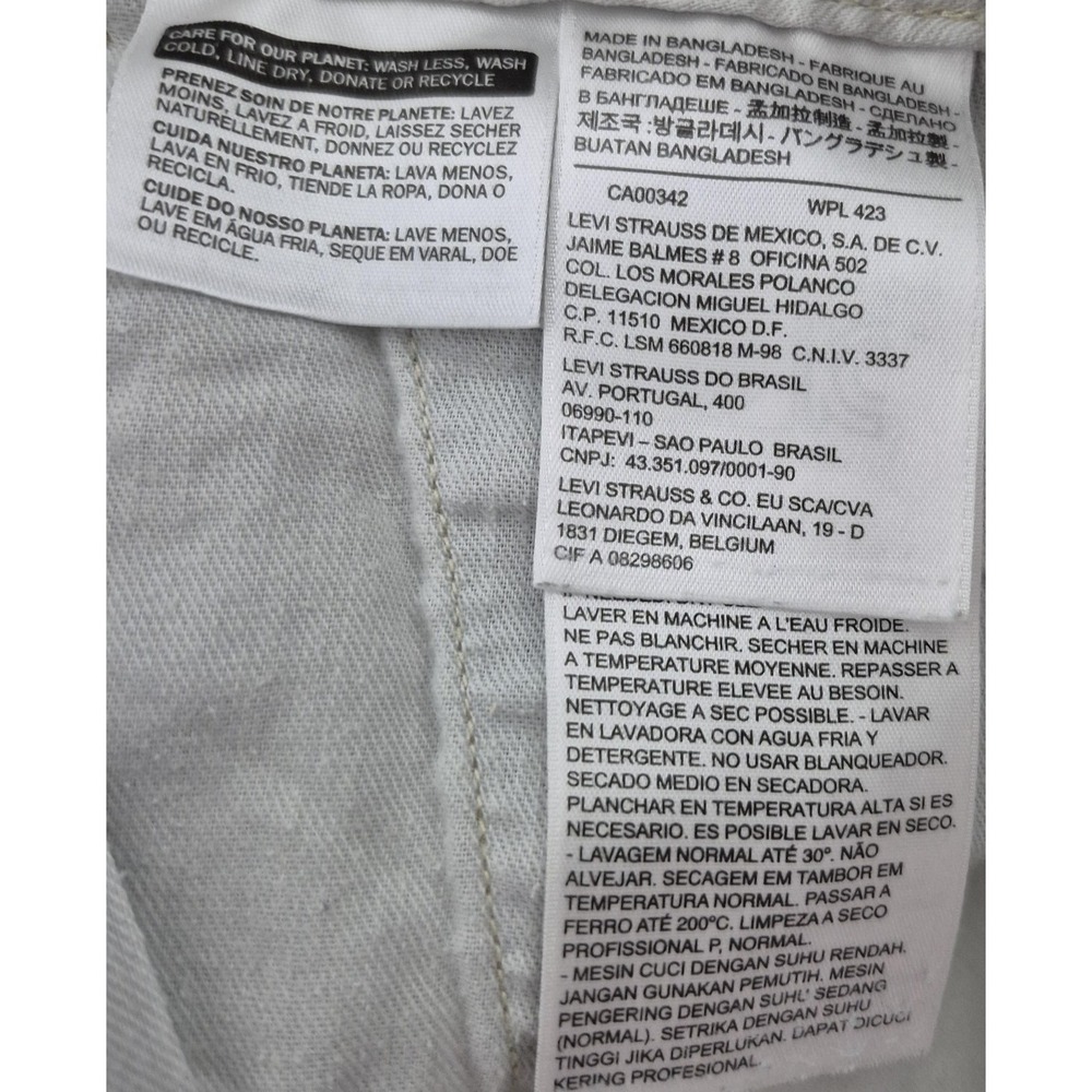 Levis Chino 5 Pocket Army  Pants Mens 34x26 (34x34T) Camo Slim Fit Straight Leg - Picture 5 of 11